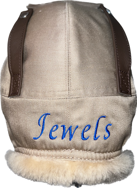 Shearling Hat (Embroidered)