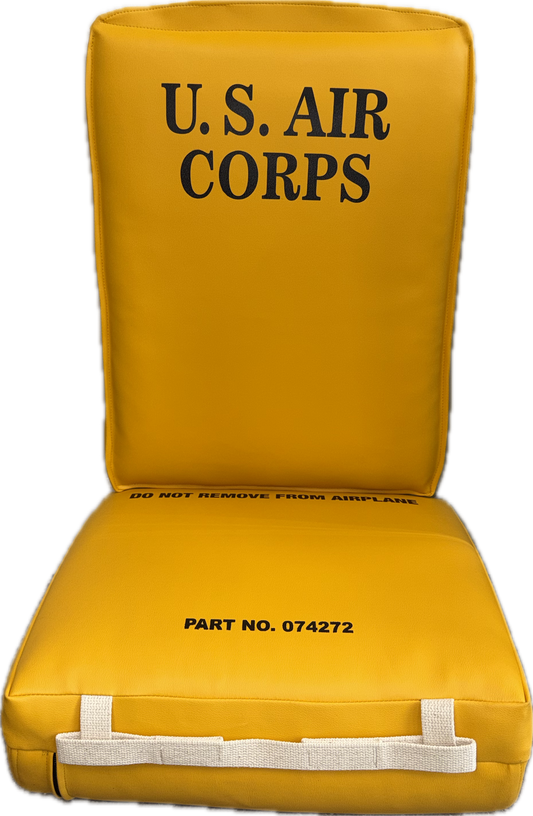 Seat Back W/ Hooks + Shaped Seat Bottom- WOODEN SEATS