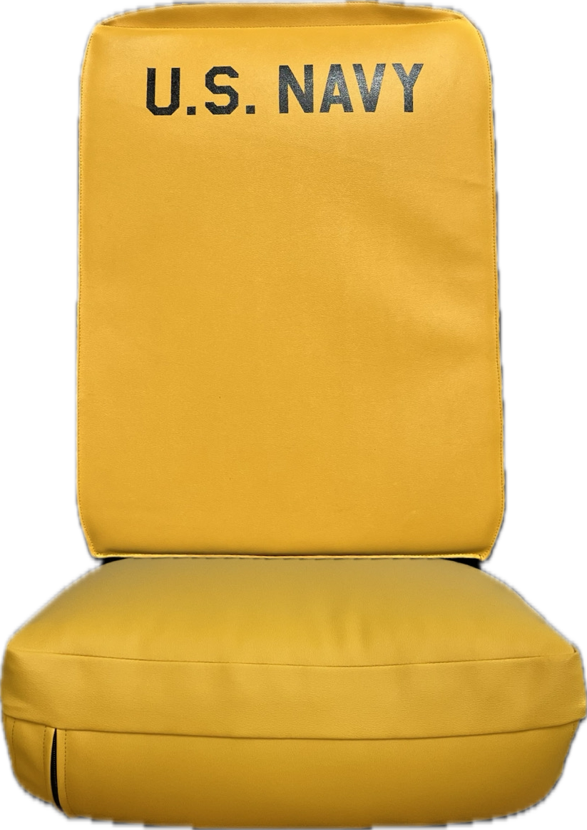 Seat Back W/ Hooks + Shaped Seat Bottom- WOODEN SEATS